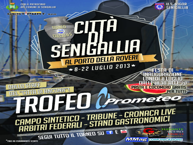 "1° Città di Senigallia - Trofeo Prometeo", locandina evento