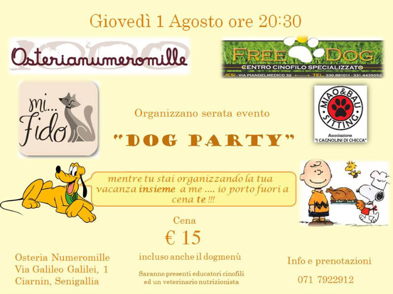 1° Dog Party di Senigallia