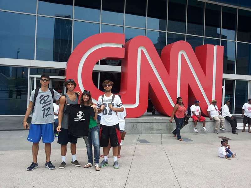 Gent'd'S'nigaja alla sede della CNN ad Atlanta