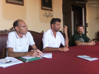 Approvazione del PORU: da sx Simone Ceresoni, Maurizio Mangialardi e Enzo Monachesi