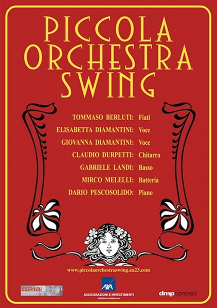 Locandina concerto della Piccola Orchestra Swing