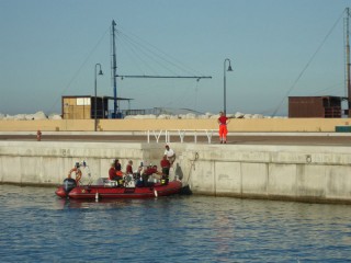 Recupero del cadavere di un uomo al porto di Senigallia