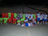 I ragazzi scesi in campo durante 'La Partita del cuore'
