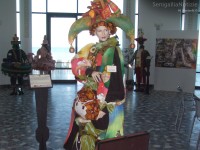 Inaugurazione della mostra a Senigallia L'estetica dell'effimero - La maschera di Anna Marconi, vincitrice al Carnevale di Venezia 2013