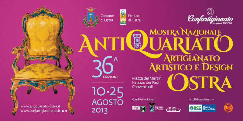Mostra Antiquariato Ostra 2013, manifesto