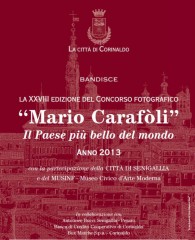 Locandina del concorso fotografico Mario Carafòli a Corinaldo