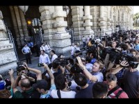 I cronisti pronti per la sentenza del processo Mediaset