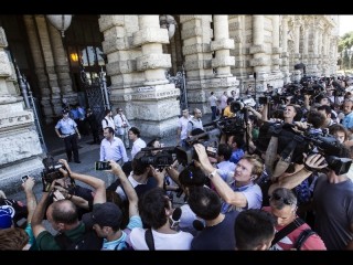 I cronisti pronti per la sentenza del processo Mediaset