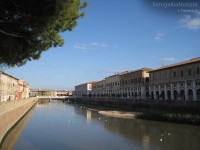 Il fiume Misa in centro a Senigallia