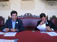 Gianluca Fioretti e Maurizio Mangialardi presentano il premio dei Comuni Virtuosi