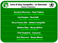 Serie A UISP Senigallia 2013/14 - 1° giornata