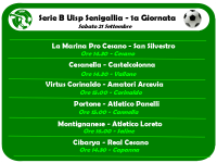 Serie B UISP Senigallia 2013/14 - 1° giornata