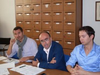 Forza Italia-Ppe. Da sinistra Cicconi Massi, Cameruccio, Rimini