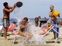 Gavettone in spiaggia