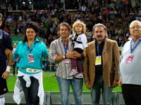 Chanel Bocconi in campo per l'incontro di calcio tra Parma e Roma