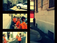Operazione "muri puliti" in piazza Lamarmora a Senigallia