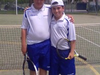 Matteo Mancini, portacolori della A.S.D. Senigallia Tennis Club, e Filippo Spurio