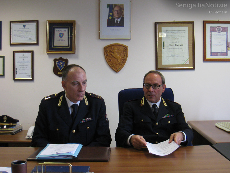 Estate 2013, report della Polizia Stradale: a sx Paolo Molinelli,a dx Maurizio Massoni