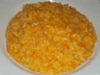 Risotto alla zucca con cioccolato fondente