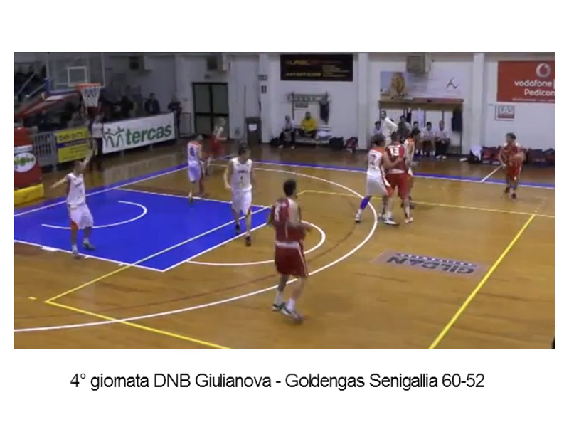 Basket: 4a giornata di DNB tra Giulianova e Senigallia 60-52