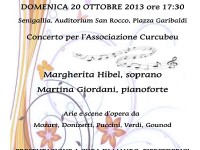 locandina del concerto dell'Ass. Curcubeu onlus