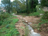 Strade con frane ad Arcevia dopo le piogge del novembre 2013