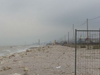 Il tratto di spiaggia tra Marzocca e Marina di Montemarciano