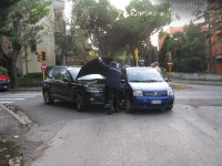 Incidente tra via Mercantini e viale A.Garibaldi a Senigallia