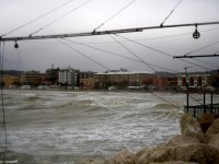 La Bora batte il litorale di levante