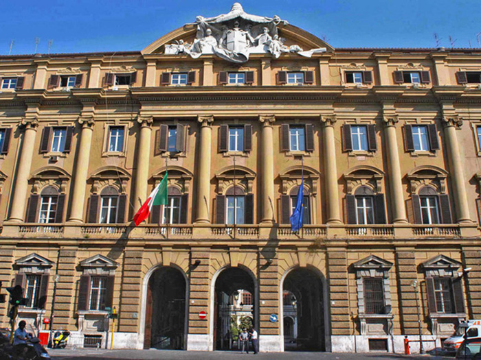 La sede del Ministero per l'Economia e le Finanze (MEF)