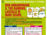 Culla per la vita, manifesto informativo