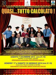 "Quasi tutto calcolato", locandina commedia