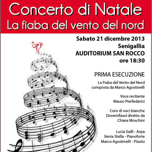 Manifesto del concerto di Natale 2013 della scuola di musica Padovano