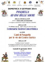 Locandina della tradizionale pasquella a Serra de' Conti