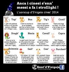 Gent'd'S'nigaja - Oroscopo Cinese 2014