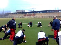 Allenamento della Vigor Senigallia con il mister Alessandrini (foto di repertorio)