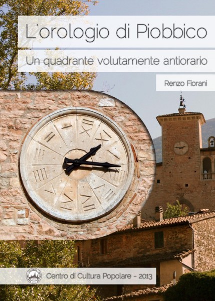 Copertina del volume di Renzo Fiorani sull'orologio di Piobbico