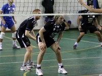 Squadra maschile della US Pallavolo Senigallia in azione