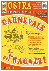 Locandina del Carnevale 2014 a Ostra