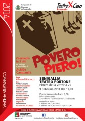 locandina commedia teatrale "Povero Piero!"