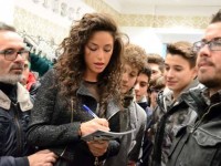 Raffaella Fico a Senigallia - Foto tratta da Facebook, di Emiliano Pagani