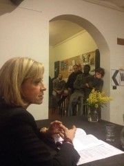 Carla Nassini all'Arvultùra di Senigallia per Gocce di Memorie