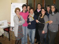 Partecipanti al corso di cucito di Confartigianato