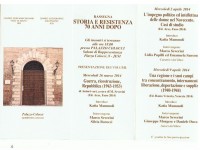 Rassegna "Storia e Resistenza 70 anni dopo", manifesto