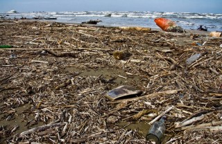 La spiaggia di Senigallia invasa dai rifiuti e dai detriti