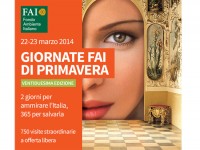 Il manifesto dell'edizione 22 delle Giornate FAI di primavera 2014 in Italia e nelle Marche