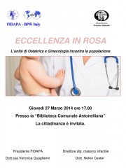 Locandina "L'Eccellenza in rosa"