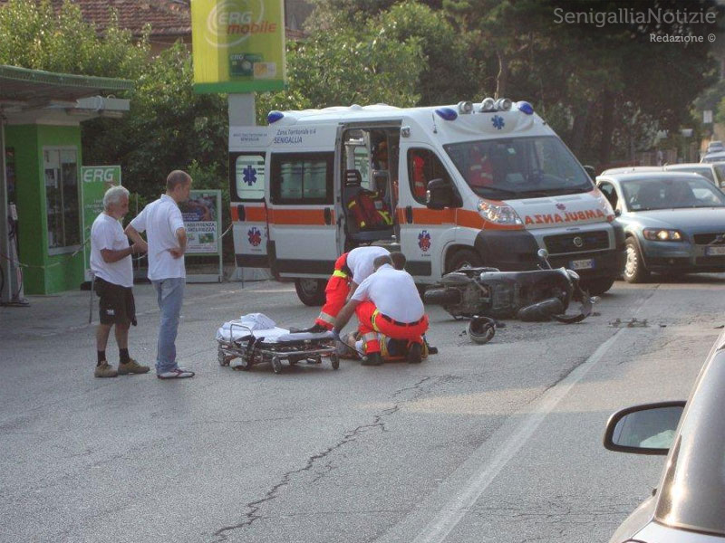 Incidente in via Cellini a Senigallia il 5 luglio 2010: i soccorsi del 118