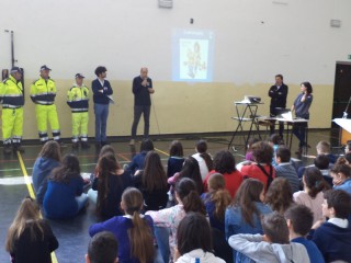 Incontro della protezione civile a Corinaldo con gli studenti