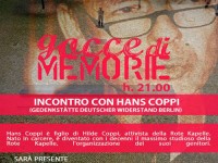 "Gocce di Memorie", incontro con Hans Coppi